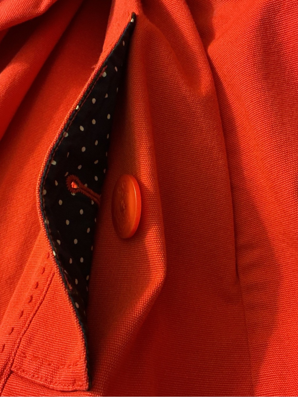 L.L. Bean Red Button-Front Jean Jacket - Picture 11 of 12